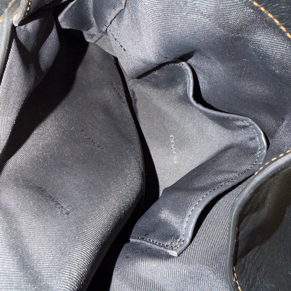 COACH Leaopard Edi Black and Tan Shoulder Bag#32728 - Picture 7 of 16